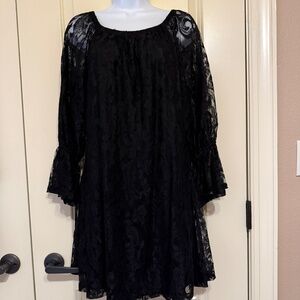 Cezanne Black Lace Dress size 2XL